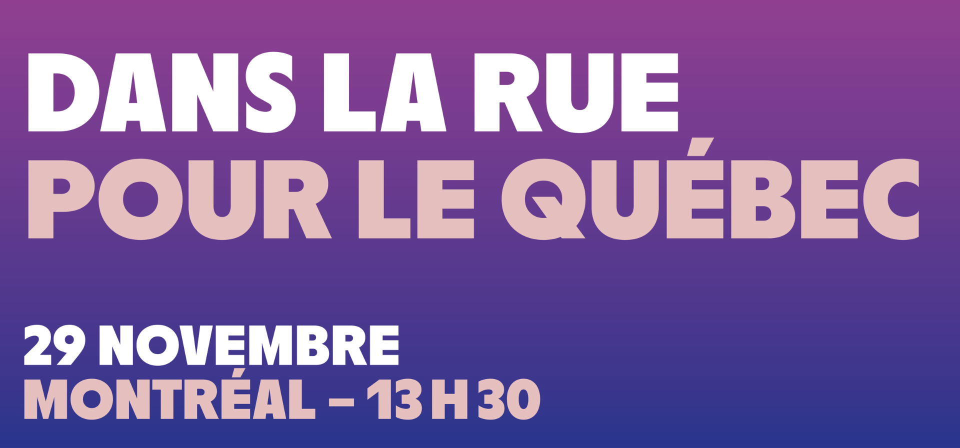 Dans la rue Quebec 29 novembre 2025