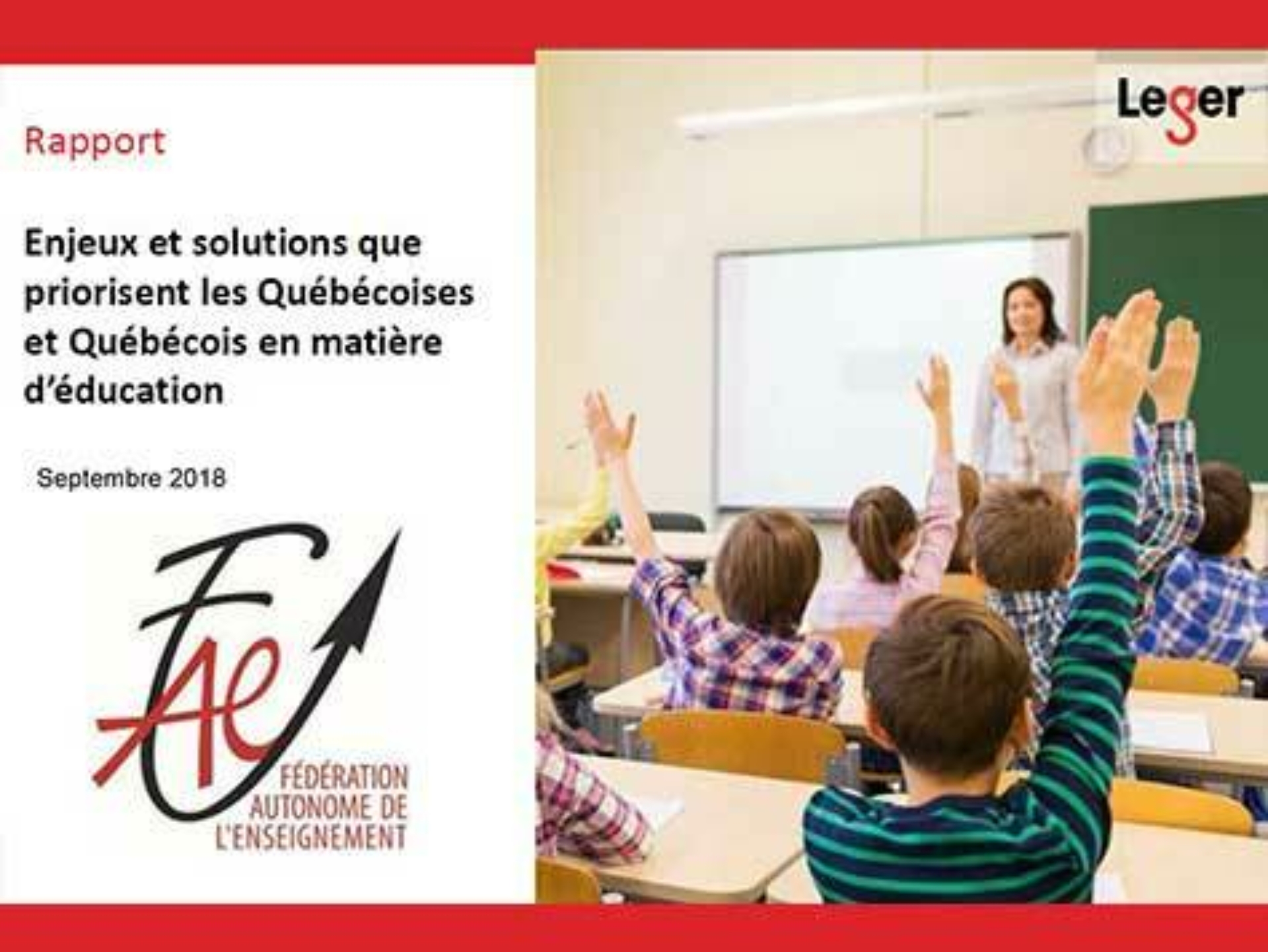 Actu sondage leger