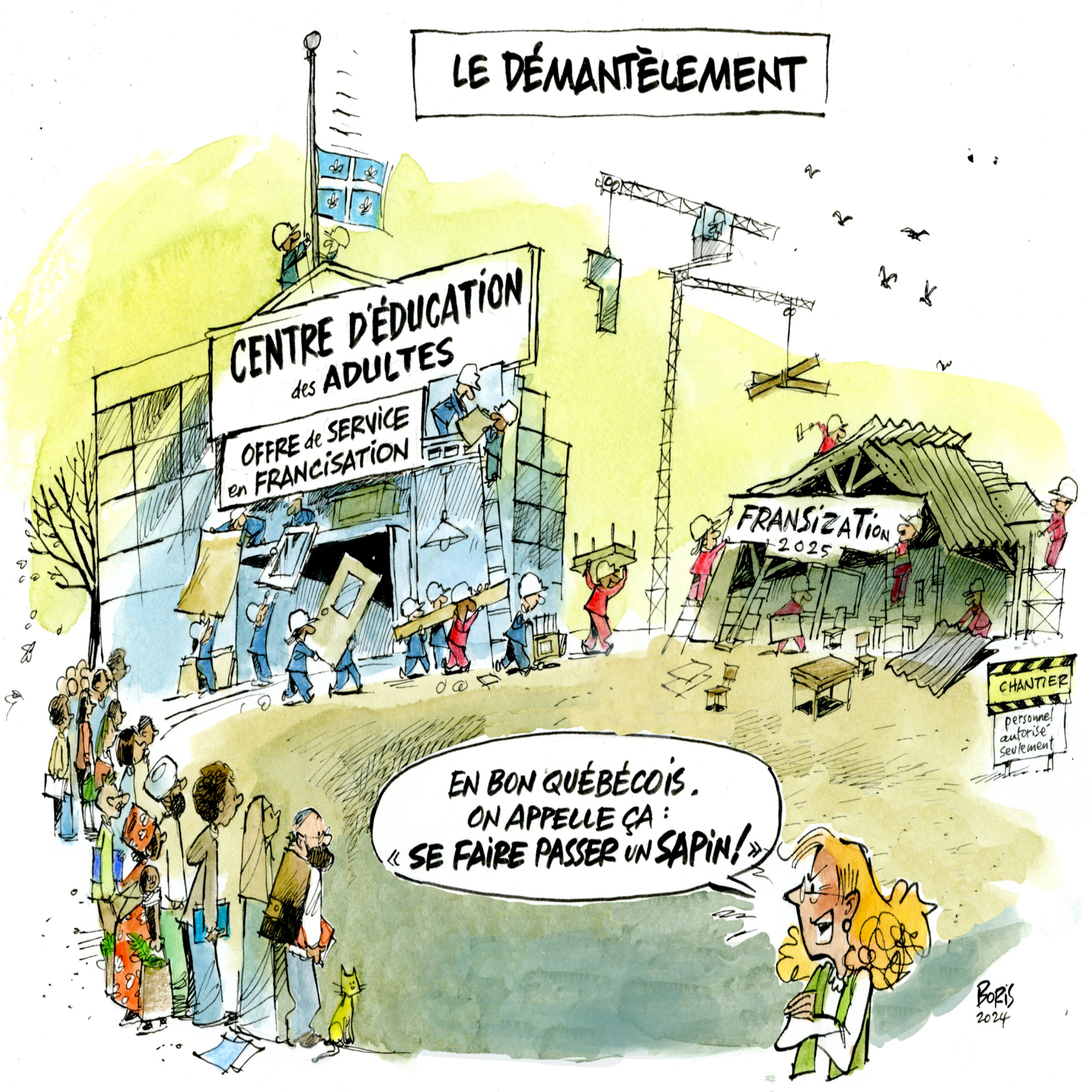 Goldstyn demantelement francisation carre